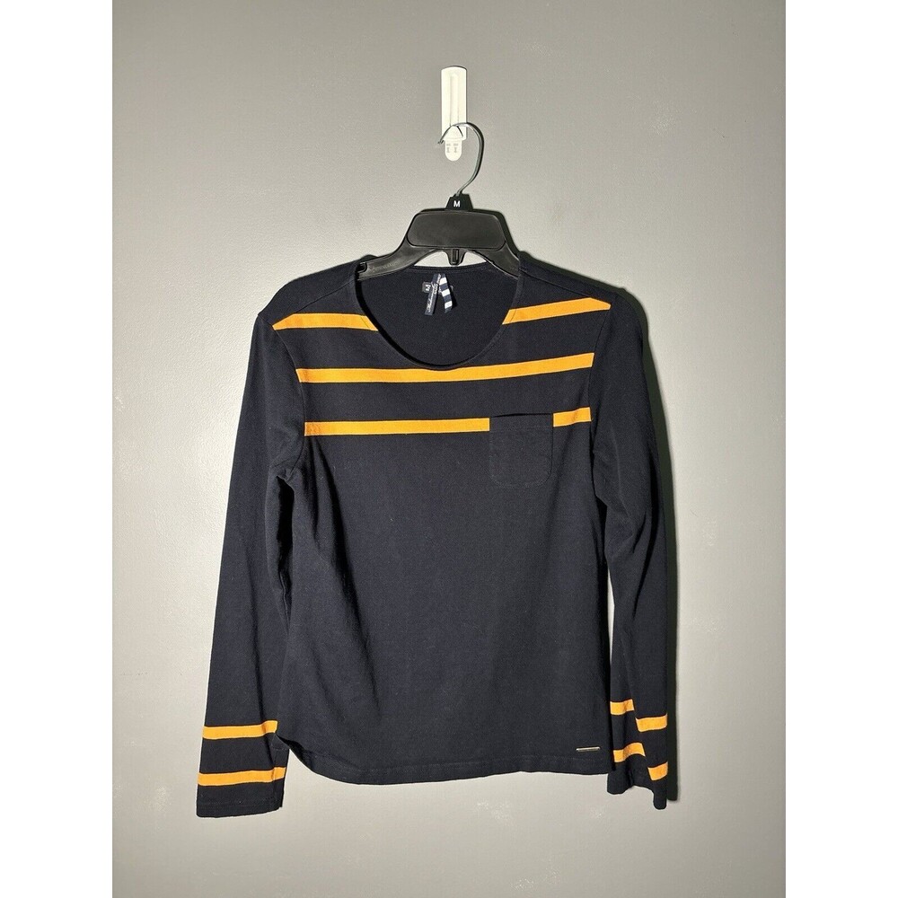 Saint James Striped Cotton Blend Long Sleeve Womens Size 10